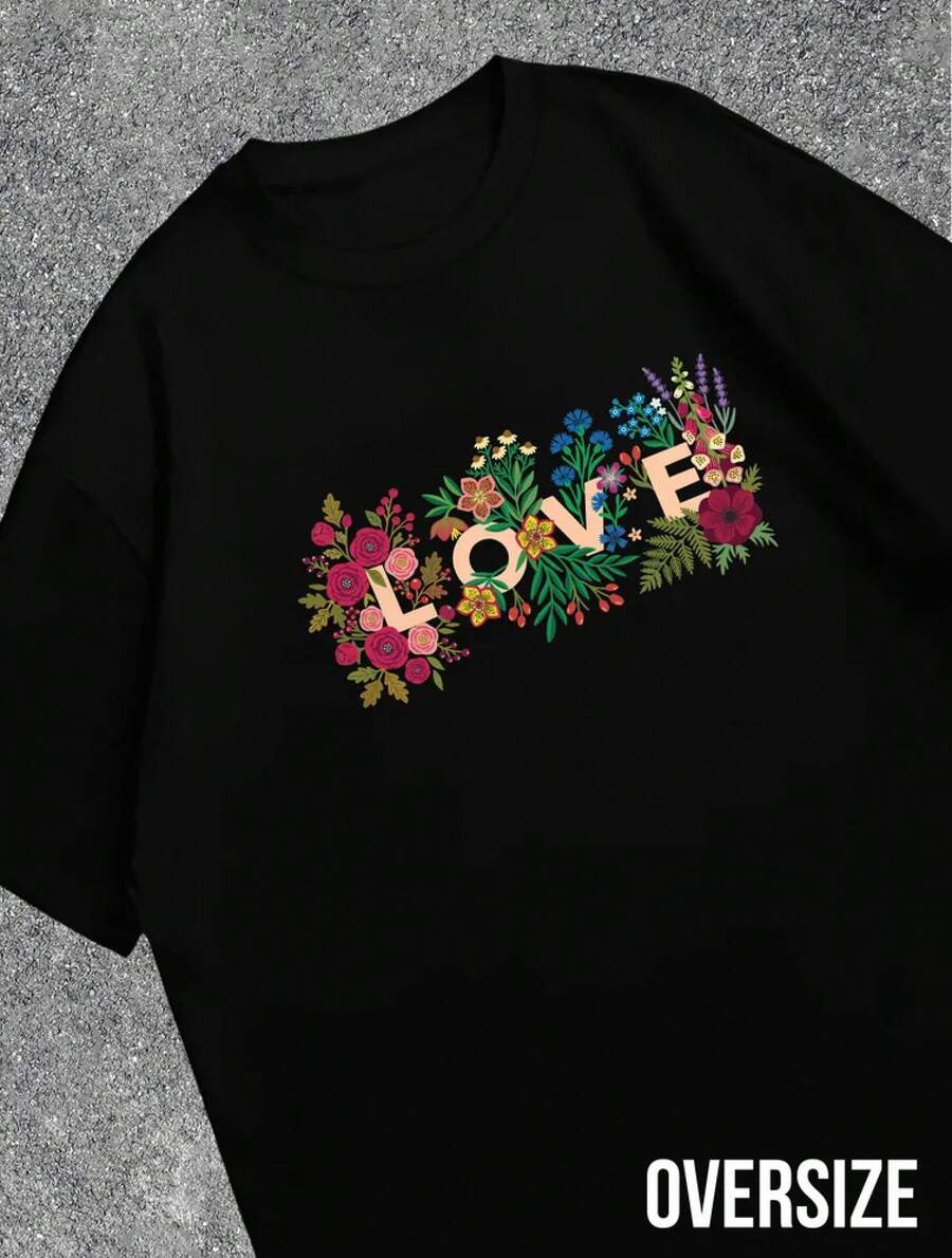 The Most Popular Women's T-Shirt Of 2026! A , Youthful, Lightweight, And Casual Short-Sleeved T-Shirt With An Adjustable Fit. Urban Legend Style. The Material Is Durable And Reliable! - 花朵 #10 - 查看 1