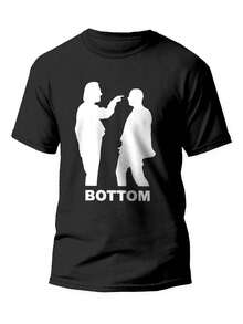 Camiseta retro de estilo americano para verano, divertida camiseta estampada para hombre con motivos de series de televisión - Interesante camiseta de comedia de Rik Mayall que presenta a Eddie y Richie, personajes icónicos, y un logotipo en la camiseta, cuello redondo casual, corte regular adecuado para todas las estaciones, un regalo para los fans, perfecta para reuniones en casa y fiestas. - Negro - Ver 1