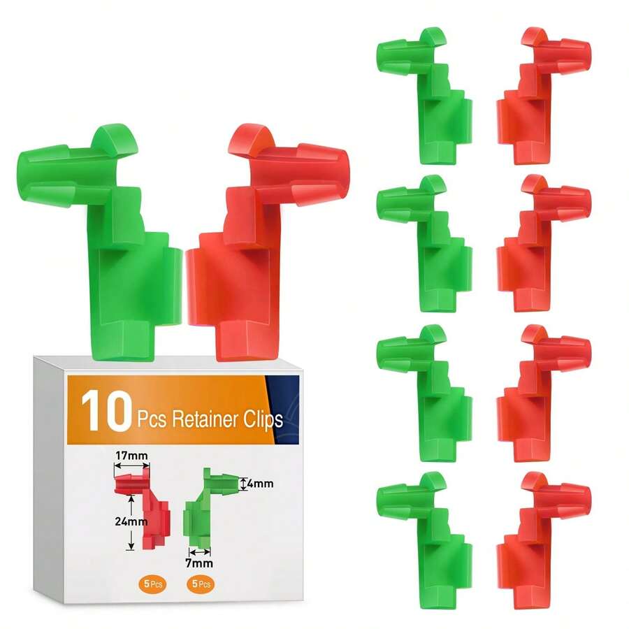 waywe GOOACC 1999-2007 Chevy 1500 2500 Series Truck GMC Sierra Tailgate Handle Rod Clip Left & Right Rod Retainer Clips, OEM Handle Replacement 5 Pairs 88981030, 88981031 - A - View 1