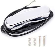 Swhmc Telecaster Neck Pickup, Single Coil High Output Guitar Pickup With  Cover For Fender Squier Tele Electric Guitar Parts () - ColorA - View 1