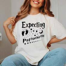 Summer T-Shirt For Pregnant Women 100% Cotton, Maternity T-Shirt, Mother's Day T-Shirt, Printed T-Shirts 100% Cotton For Women, Spring/Summer Graphic T-Shirts For Women, Breathable And Comfortable. - 白色 003 - 查看 2