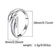 1pc 925 Silver Ocean Dolphin Open Ring For Women, Suitable For Vacation, Party, Daily Gathering, Holiday, Gift For Friends And Family, Holiday Gift, Gift Box - Silver - View 4