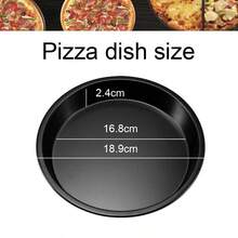2Pcs Pizza Baking Tool Set, 7 Inch Round Non-Stick Pizza Pan With Non-Slip Pizza Peel, Easy Clean Multi-Purpose Baking Tray For Pizza Cake Dessert Cheese, Household Oven Baking Supplies For Family Party Back To School Baking - View 8
