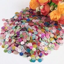Mix Color Embroidery Glitter Sequins 3-30mm Flat Round Laser Sequin PVC Paillettes Sewing Jewelry Making Wedding Craft DIY Handmade Garments Lentejuelas Accessories - 20 Grams - View 32