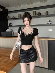 Women Tops - Black - View 3