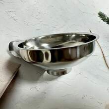 304 Stainless Steel Large Diameter Funnel With Handle, Large Kitchen Funnel Suitable For Canning, Jar Filling, Transferring Oils, Liquids, Powders And Dry Goods, Suitable For Mason Jars - View 5