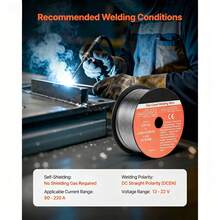 Flux Core MIG Welding Wire, E71T-GS 0.03-Inch 2 LBS, Gasless Mild Steel Welding Wire With Low Spatter For All Position Arc Welding, Self-Shielded For Outdoor Use (Pack Of 3 Rolls) - E71T-GS 0.03-inch 2 LBS, 3 Rolls - 查看 6