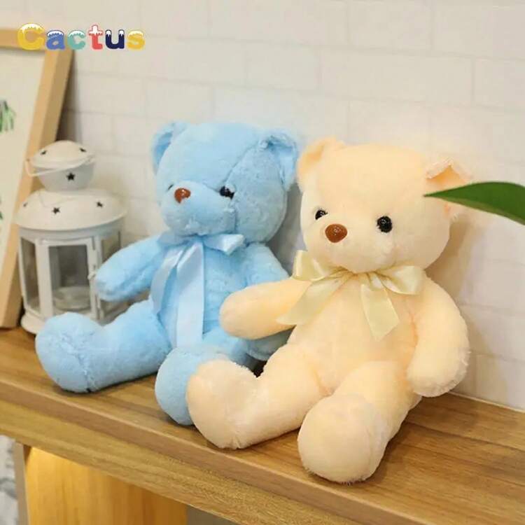 Oso de Peluche Colorido de 30CM, Muñde Juguete para Niñas, Oso de Peluche Suave, Regalo para Boda, Shower, Cumpleaños, Juguete Infantil - A2 - Añade 10