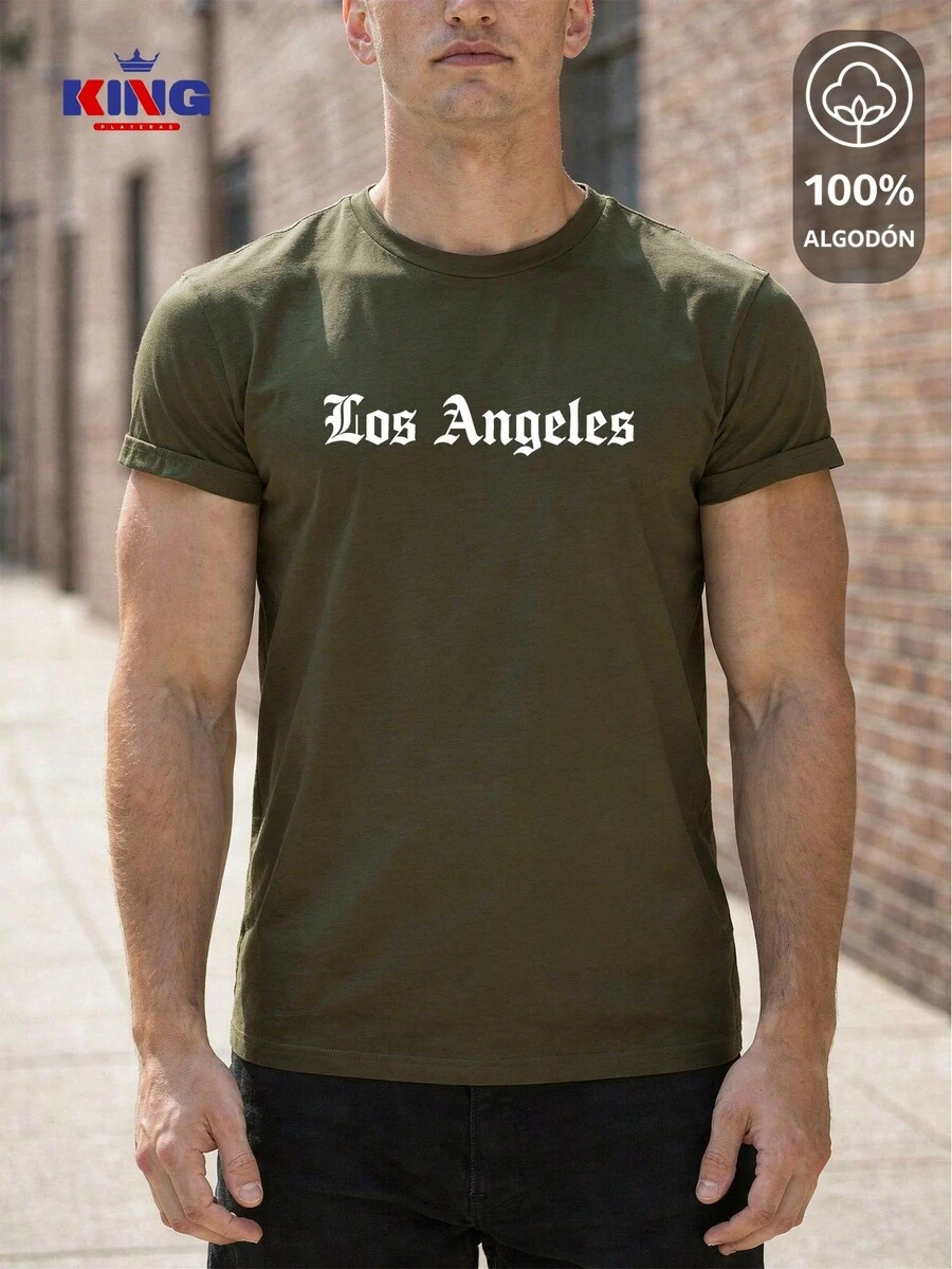 King T-shirt Men T-Shirts - Army Green - View 1