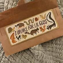 Pegatina de coche "Freno por los talla grande pequeños" | Pegatina para parachoques adecuada para amigos - Pegatinas decorativas - Ver 6