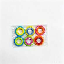6/12 Buah Cincin Mainan Sensorik Silikon - Cincin Tanpa Suara untuk Ruang Kelas, Suvenir Pesta, dan Isian Piñata, Mainan Penghilang Stres yang Hebat, Hadiah Ulang Tahun, Hadiah Liburan, Hadiah, Suvenir - MultiWarna - View 8