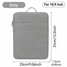 Túi đựng máy tính bảng 10.9-15.6" phù hợp với các thế hệ máy tính bảng 11, 10, 10.9 Air 5, Air 4, 10.9, 9, 8, 7, 10.2 Pro, 11. Túi có khóa kéo tiện dụng, trượt mượt mà. - Xem 20