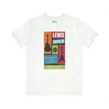 Camiseta con póster retro de Lewis Capaldi – Diseño exclusivo para fans Adecuado como regalo. playera de mujer. blusas>elegantes. boho chic,Top de mujer suave, transpirable y cómodo, ideal para primavera, verano y otoño, perfecto para vacaciones, viajes y uso diario. - Blanco 9 - Ver 1