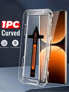 1pc 3D Curved Tempered Glass Screen Protector, 9H Hardness, For Redmi Note 14 Pro 13 Pro+, Honor Magic 7/6/5 Lite Pro, X9A X9B X9C/Note 15 Pro+/Magic7Pro, Anti-Scratch, Anti-Shock, Easy Installation - Clear - View 32