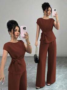 Women Blouses & Shirts - Burnt Orange - View 5