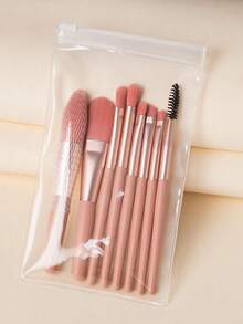 8pcs Makeup Brush Set, Portable Muted Color Makeup Brushes, Soft Hair Blush & Eyeshadow Brushes, Makeup Tools - Portable - View 15