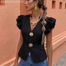 Women Blouses & Shirts - 灰色的 - 查看 6
