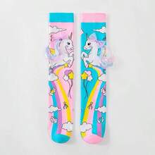3D Fun Kids' High-Top Socks, One Size, Random Colors, Boy Or Girl MI 3D - 獨角獸 - 查看 3