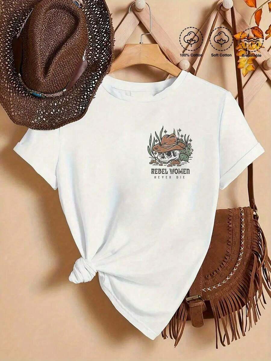 Summer Clothing, 1 Piece, Women's T-Shirt With Zion National Park Graphic, Utah Landscape, Summer Vacation Style, Short Sleeve T-Shirt, Casual, For Outdoor Hiking - 白色 3 - 查看 1