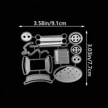 Cartoon Card Making Decoration – Collage Set Metal Cutting Dies, For Embossing Paper, Die-Cut Elements, Scrapbooking Machine Templates, Photo Albums, And Bullet Journals - DIY Yarn Ball - View 3