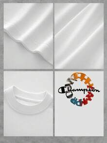 El patrón de esta camiseta de mujer simboliza la excelencia y la superación, con letras de colores vibrantes formando un círculo dinámico que representa la energía y la determinación para alcanzar metas. Cada letra, meticulosamente integrada en un diseño circular, evoca un sentido de unidad y progreso constante, reflejando la esencia de ser un campeón. Fabricada con tejido premium para una comodidad inigualable, esta prenda es ideal para expresar tu espíritu competitivo con estilo y confianza en cualquier ocasión informal, añadiendo un toque moderno y audaz a tu guardarropa diario. Un homenaje a la fuerza interior y la motivación que impulsa a seguir adelante. - Blanco - Ver 4