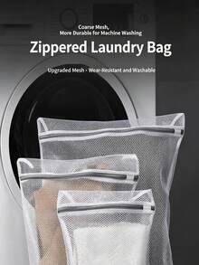 6/3/1 Durable Honeycomb Mesh Laundry Bags | Reusable Anti-Tangle Storage Bags, Suitable For Underwear, Clothes, Jeans, Towels, Socks - Polyester Material, Machine Washable - Multicolor - View 3
