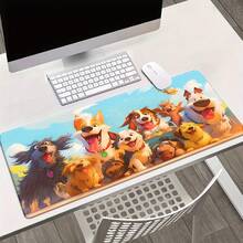 1pc A Group Of Cute Puppies HD Printed Pad For Desk, Multi Functional XXL Mousepad, Keyboard Gaming Mouse Mats, Office Computer PC Gamer Desk Mat.Gifts For Family Friends - 90x40cm/35.39x15.7in - View 1