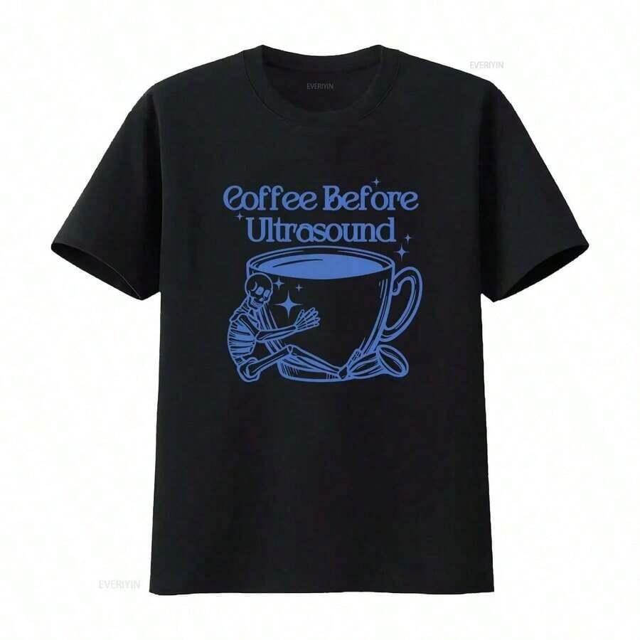 Coffee And Poodle T-Shirt For Dog Mom - Black 7 - View 1