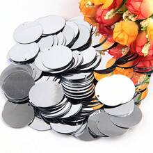 雷射銀色鬆散亮片 3mm-30mm PVC圓形刺繡亮片 大孔平底杯狀亮片 適用於DIY縫紉手工藝裝飾藝術 DIY珠寶製作配件 - 20克 - 查看 19