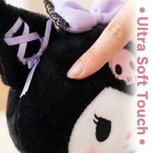 SANRIO 1個三麗鷗 23cm 庫洛米絨毛娃娃，正版三麗鷗商品，哥德黑庫洛米 & 甜酷粉庫洛米，柔軟舒適睡眠娃娃，女孩生日禮物，桌面裝飾品 - 彩色 - 查看 6