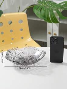 1个优雅花瓣造型高脚托盘，灰色PET材质，经久耐用，适合盛放零食、糖果、水果、坚果——是家居客厅装饰、婚礼和派对的理想之选。 - 灰色 - 查看 13