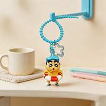 MINISO Crayon Shin-Chan Keychain Cartoon Pendant For Bag, Car, Home Decor, Cute Collectible Fun Accessories, Multiple Styles Available - Blue - View 4