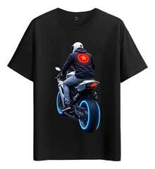 Camiseta Muscle Freaks Motociclista Estilo Neón Piloto de Carreras Makeup bag Beach towel Decoración para el hogar Alfombra baño Bathroom accessories Regalos - Negro - Ver 1