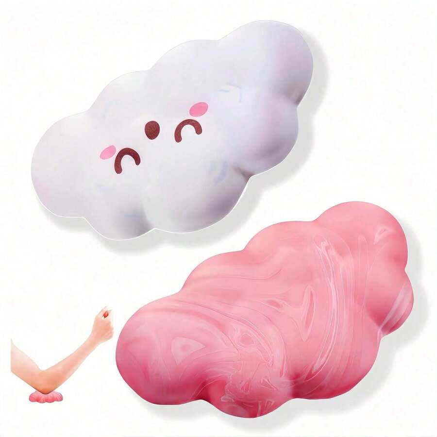 Soft & Comfortable Cloud-Shaped Armrest, Anti-Slip Design, Suitable For Manicurists, Computer Users, Gamers Or Drivers, Effectively Relieves Wrist Pain - View 1