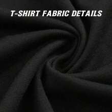 1 pieza Camiseta Blanca de Algodón con Estampado de Colibrí, Cuello Redondo, Manga Corta, Ropa Casual, 180g, 100% Algodón - Negro - Ver 6