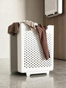 Foldable Desk Laundry Hamper - Wall-Mounted Bathroom Basket, Suitable For Laundries And Home Bathrooms, Featuring A Design. Serves As Bathroom Storage, Is Easy To Use, Keeps Items Tidy, Saves Space And Boasts A Minimalist Style. - Multiple Specifications - View 10