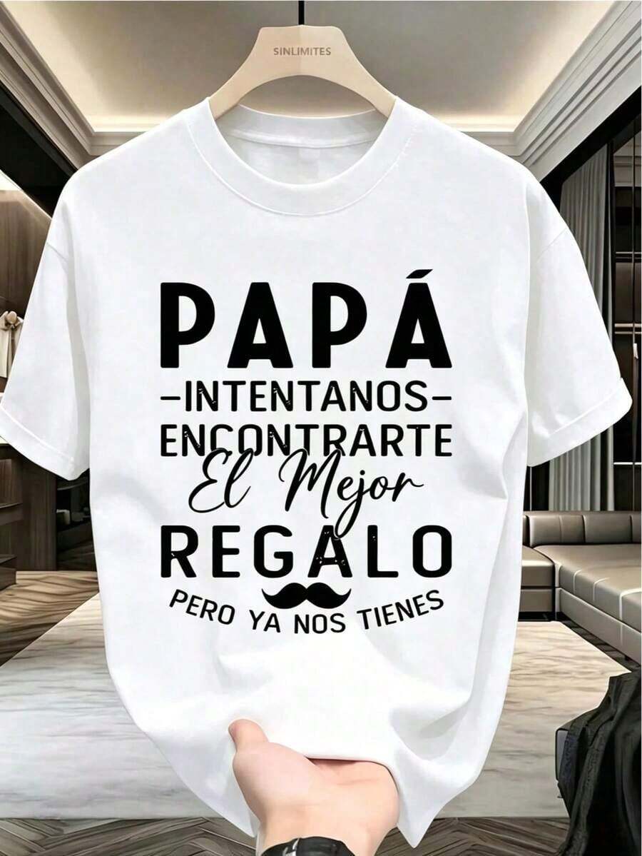 Men's Summer T-Shirt | Father's Day Gift, Gift For Dad - 軍綠色 - View 1