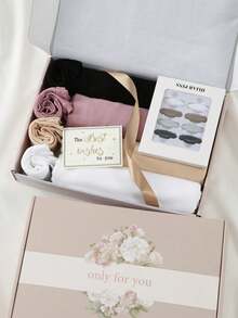9PCS Women's New Large Size Hijab + Beanie + Brooch Headscarf Long Scarf Solid Color Casual Soft Delicate Gift Box Set Skin-Friendly Soft Breathable - Multicolor - View 5