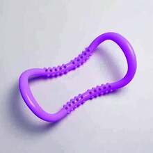 1 pieza Anillo de yoga ergonómico estirador de espalda con puntos de masaje, anillo de pilates de arco doble para alivio del dolor de cuello, hombros y espalda baja, rodillo de masaje corporal de tejido profundo y herramienta de entrenamiento de flexibilidad - Multicolor - Ver 9