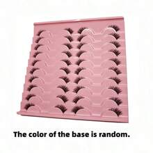 20 Pairs Transparent Half-Eye Elongating False Eyelashes - Black - View 11