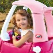 Little Tikes Cozy Coupe Princesa - Auto de Montar con bocina Que Funciona botón de Arranque y Tapa de Combustible - como en la imagen - Ver 7