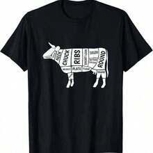 Matching Family Birthday T-Shirt For Girls And Boys With Cow Design - Black 5 - View 11