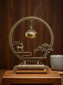 梦幻鹿角金属悬挂式香炉，一款营造美感氛围的家居装饰品。其节省空间的设计使其易于使用和清洁，适合家居、室内和卧室装饰。 - 多款式 - 查看 9