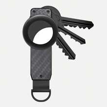 Organizador de llaves Llavero compacto Llavero de metal Estuche para llaves minimalista Llavero para llavero asegura 1-5 llaves - fibra de carbono - Ver 9