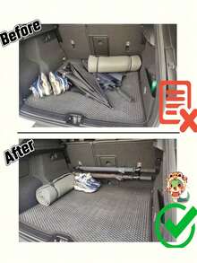 Móc treo ô mới cho xe hơi, dụng cụ sắp xếp đồ trong cốp xe Sedan & SUV. - A - Xem 3