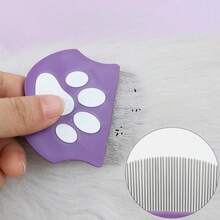 Pet Face Brush, Small Face Brush For Dogs, Cats, Rabbits, Comb Teeth Brush, Curved Head Brush, Flea Tail Cleaning Brush - Multicolor - View 3
