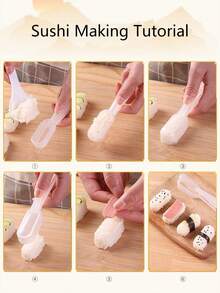 2pcs Easy To Hold Rice And Vegetable Roll And Sushi Molds,Ship Shaping Sushi Mold, Japan Sushi Maker Mold, Warship Sushi Rice And Vegetable Roll Molds,Hand Held Sushi Tools,Single Rice And Vegetable Roll Molds,Japanese Cooking Accessories - View 6