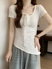 Women Tops - White - View 2