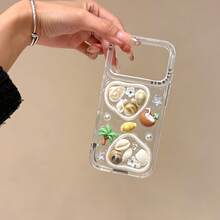 1PC Transparent 3D Coconut Tree Shell Phone Case Tropical Ocean Style For IPhone17/16/15/14/13 Coconut Sweet Flower 17promax/16promax/15promax/14promax/13promax Starfish Pearl Iphone16Pro/17Pro Underwater World IPhone16Plus/15Plus/14Plus Cute Conch 2026 New - Multicolor - View 8