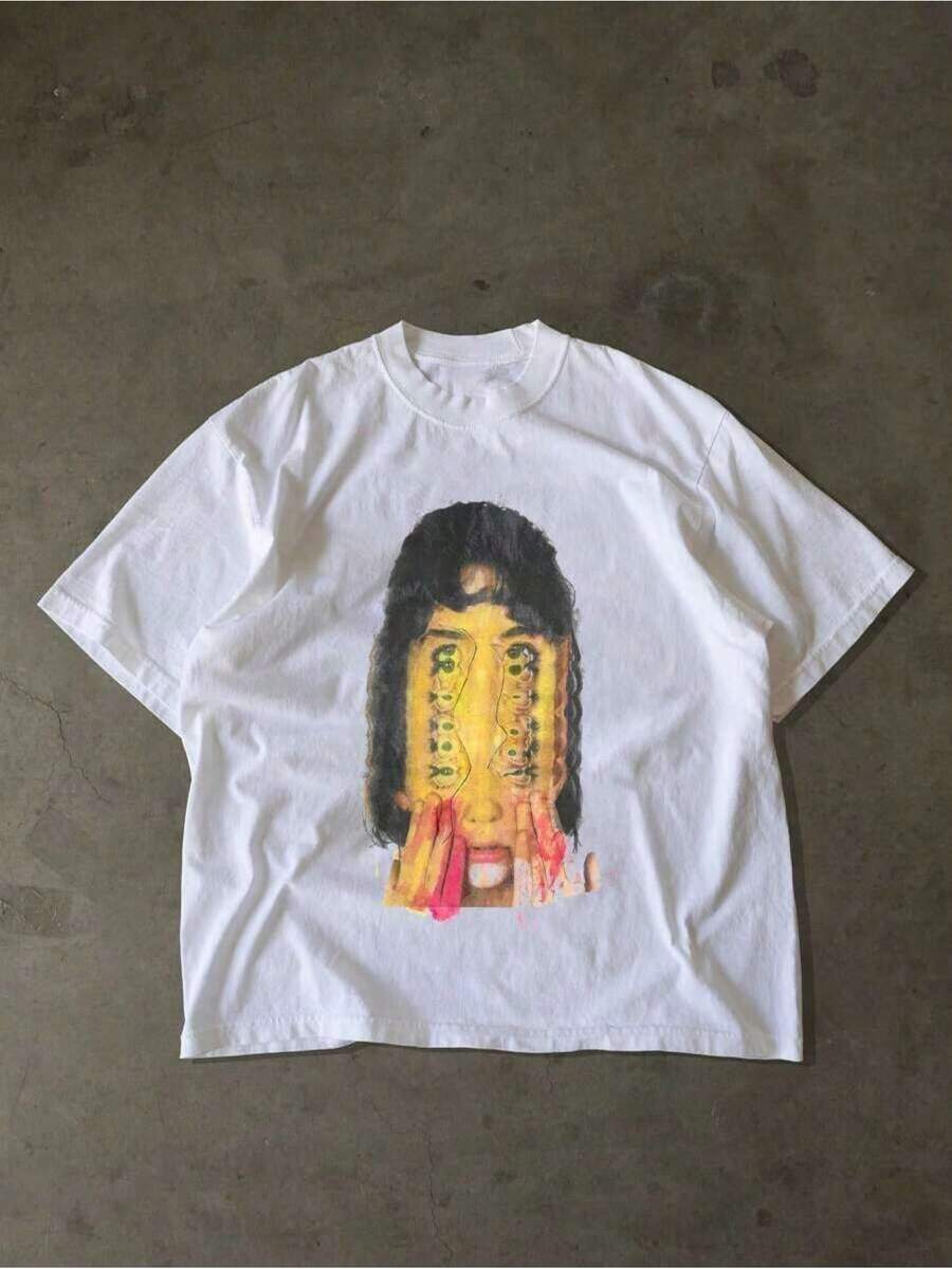 Camiseta de hombre con estampado hip-hop de moda - Blanco - Ver 1